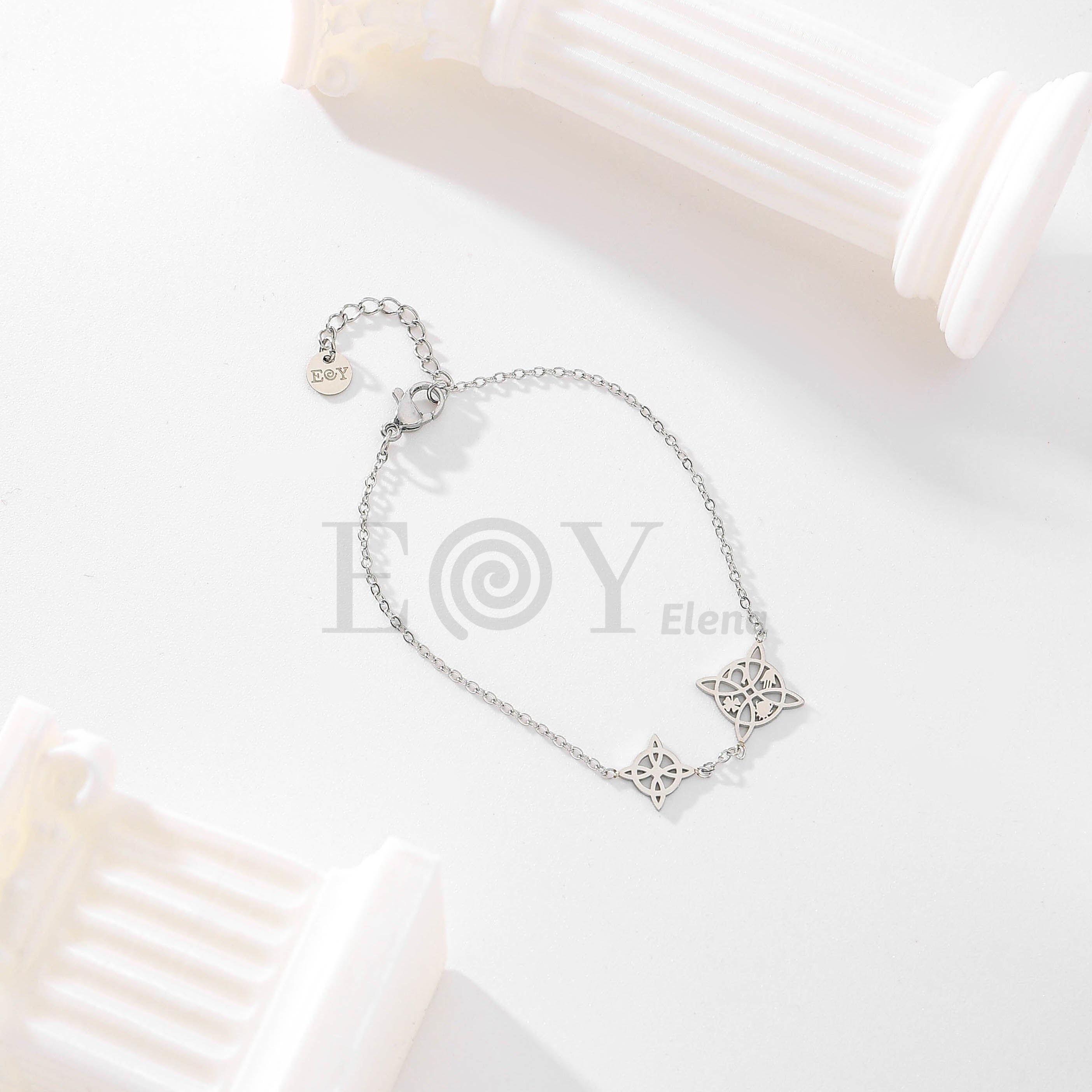 Pulsera doble nudo de bruja
