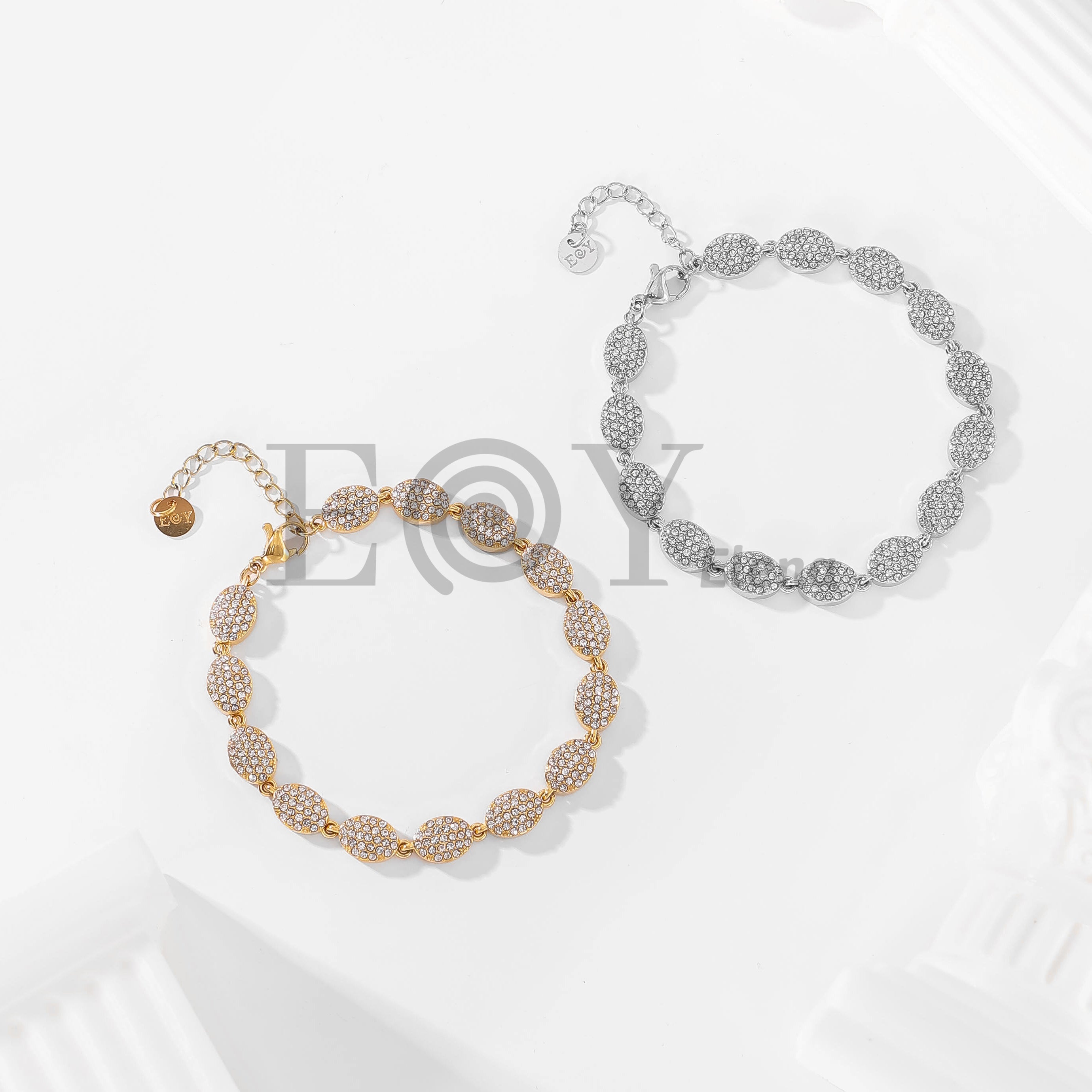 Pulsera Óvalos de Circonitas