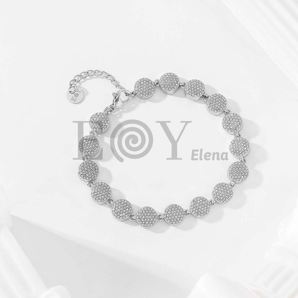 Pulsera Discos de Circonitas