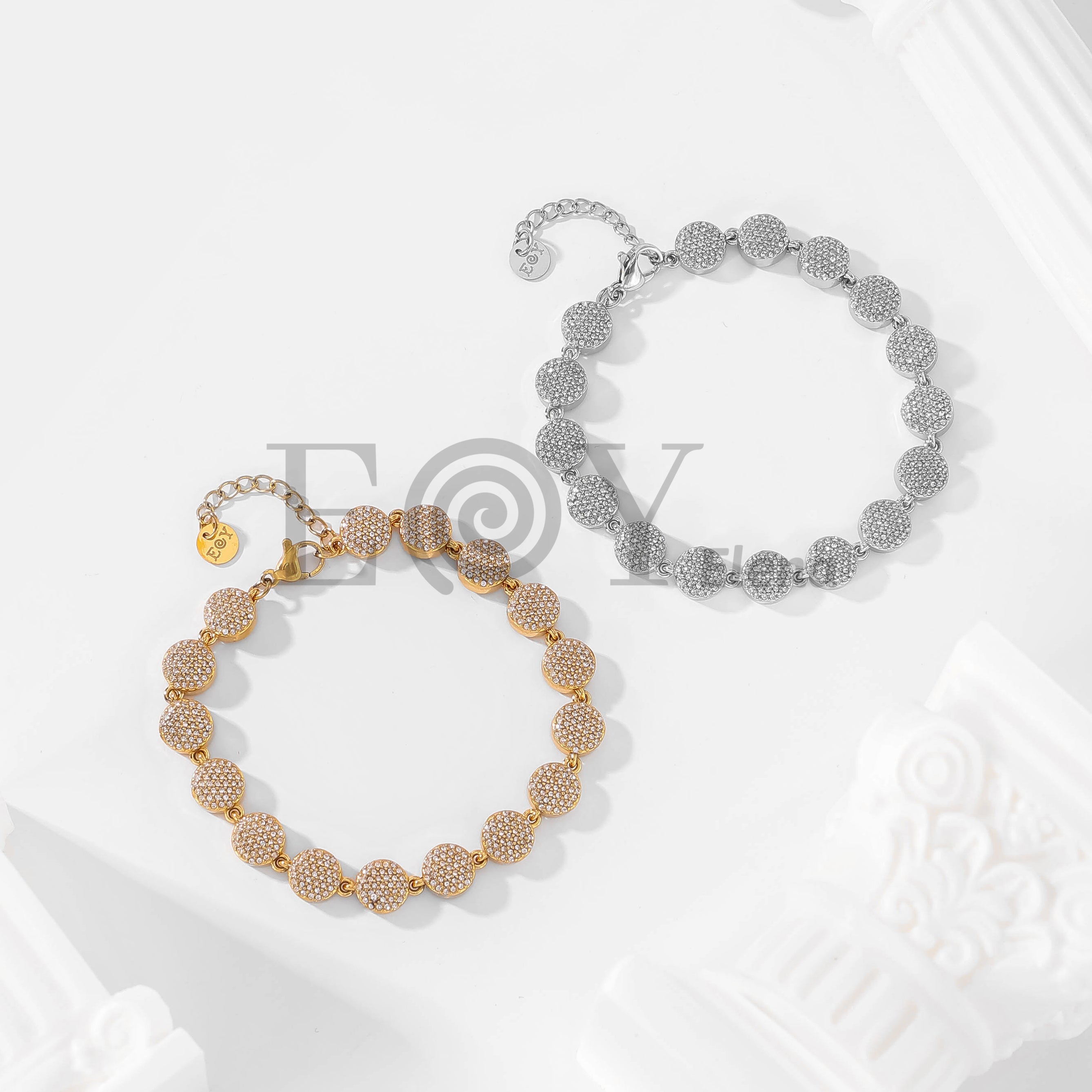 Pulsera Discos de Circonitas