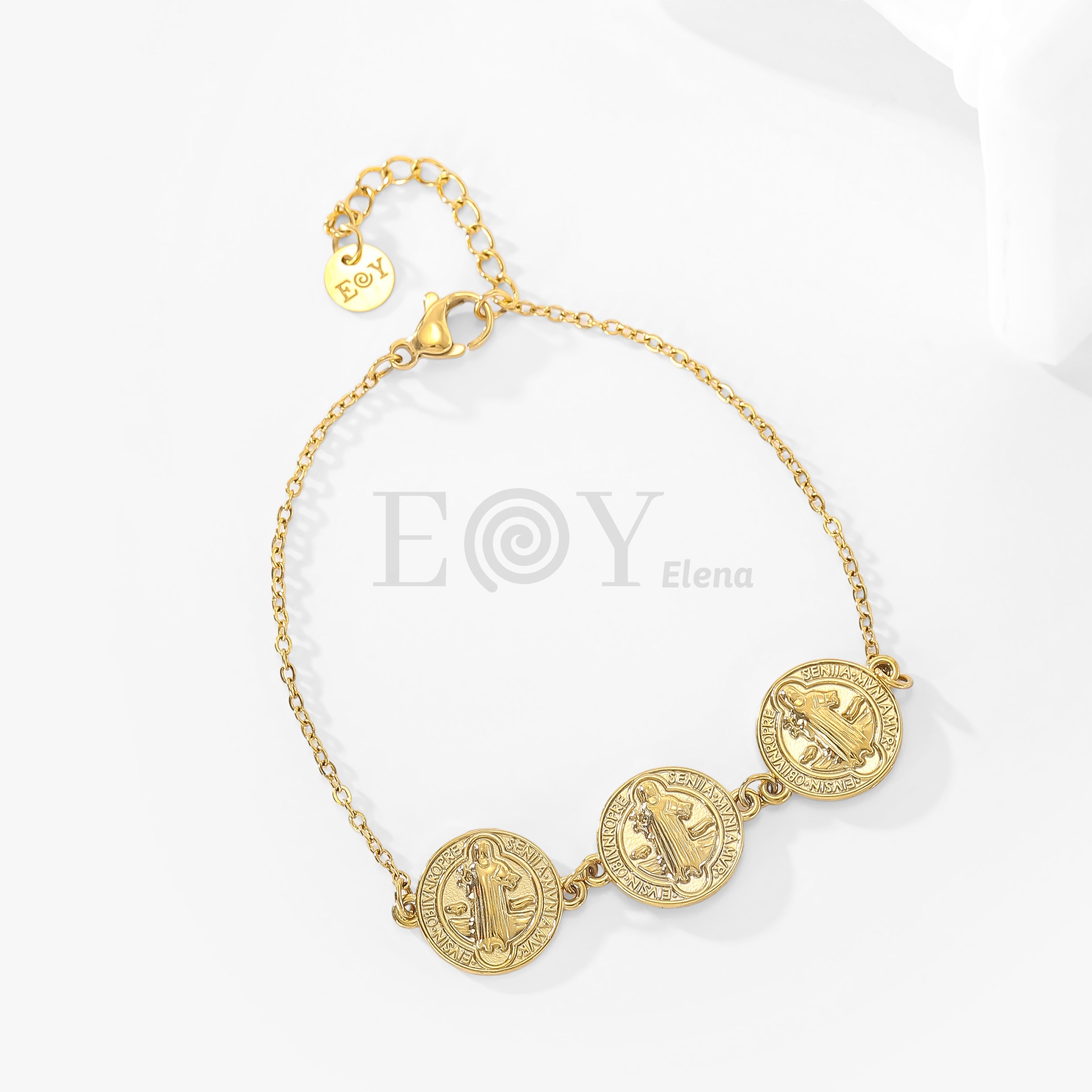 Pulsera tres chapas vírgenes