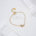 Pulsera con perro salchicha circonitas acero