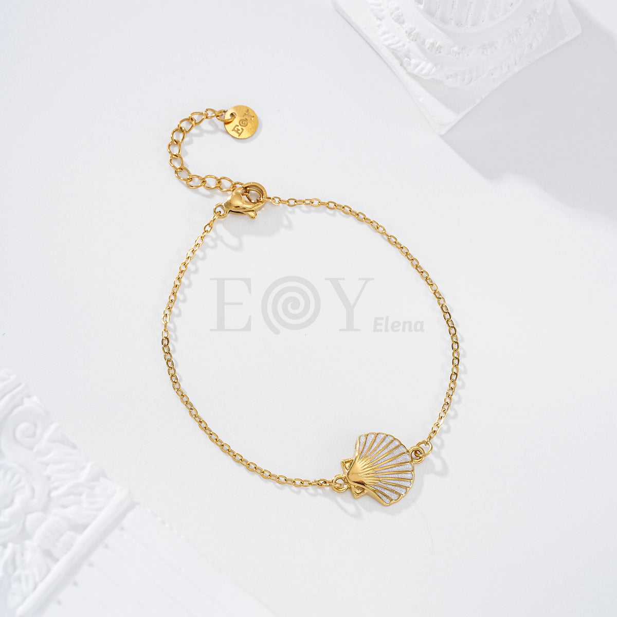 Pulsera con concha color