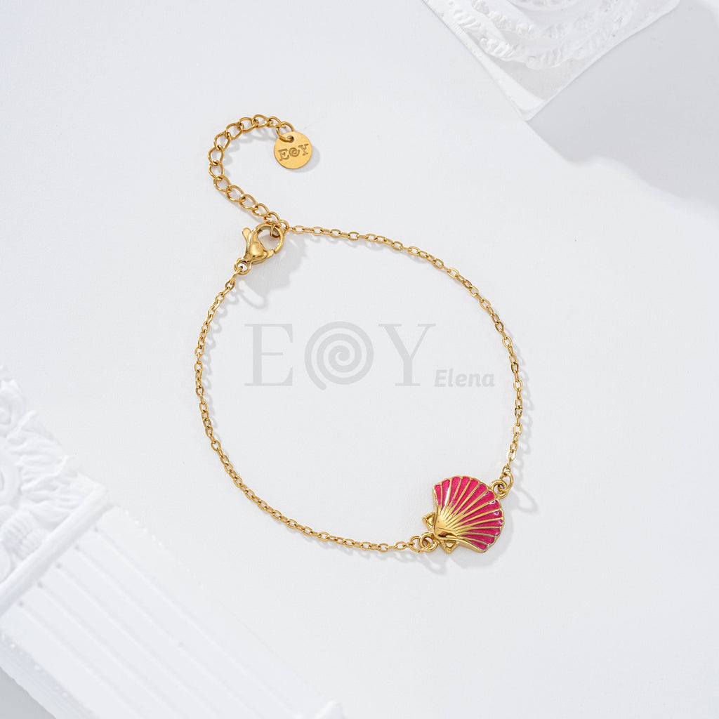 Pulsera con concha color