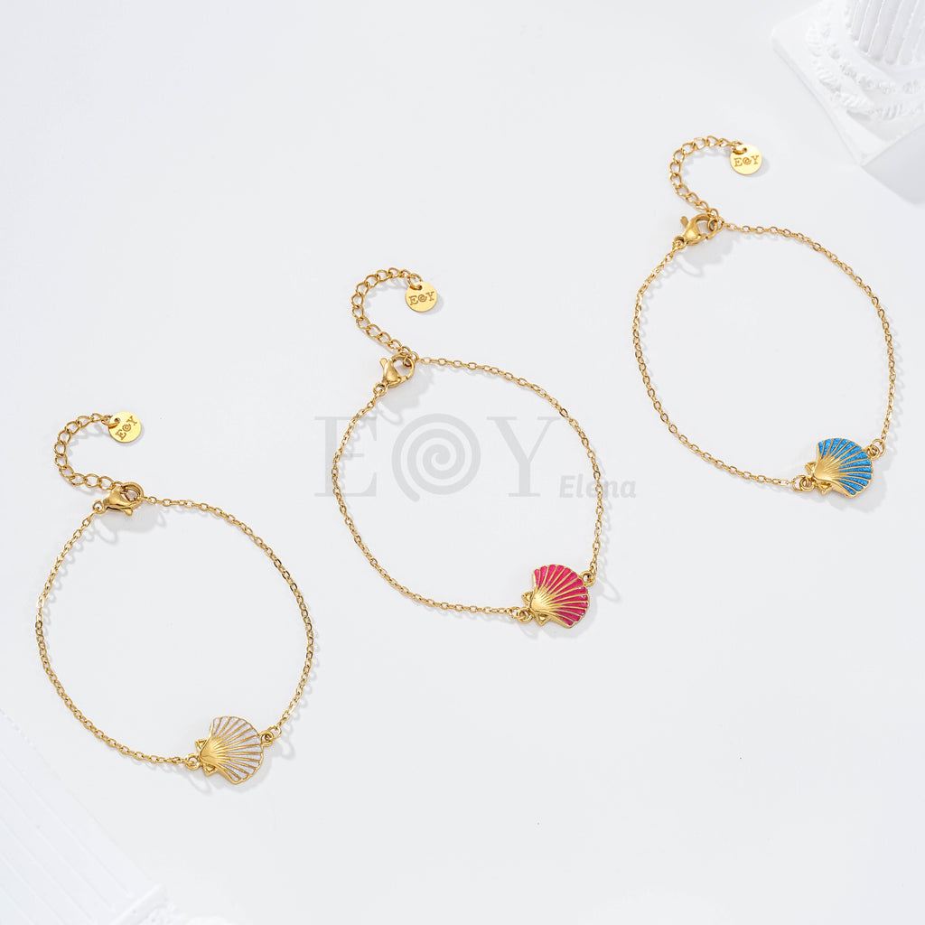 Pulsera con concha color