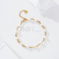 Pulsera con perlas acero