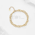 Pulsera de aros entrelazados