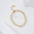Pulsera aros ovalados acero