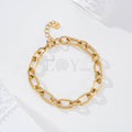 Pulsera eslabones unidos acero