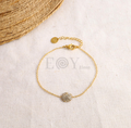 Pulsera con detalle central circonita