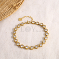 Pulsera con circonitas redondas