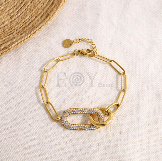 Pulsera con forma circonitas