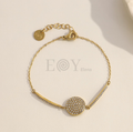 Pulsera con chapa circonitas