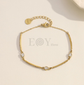 Pulsera con circonitas lágrima