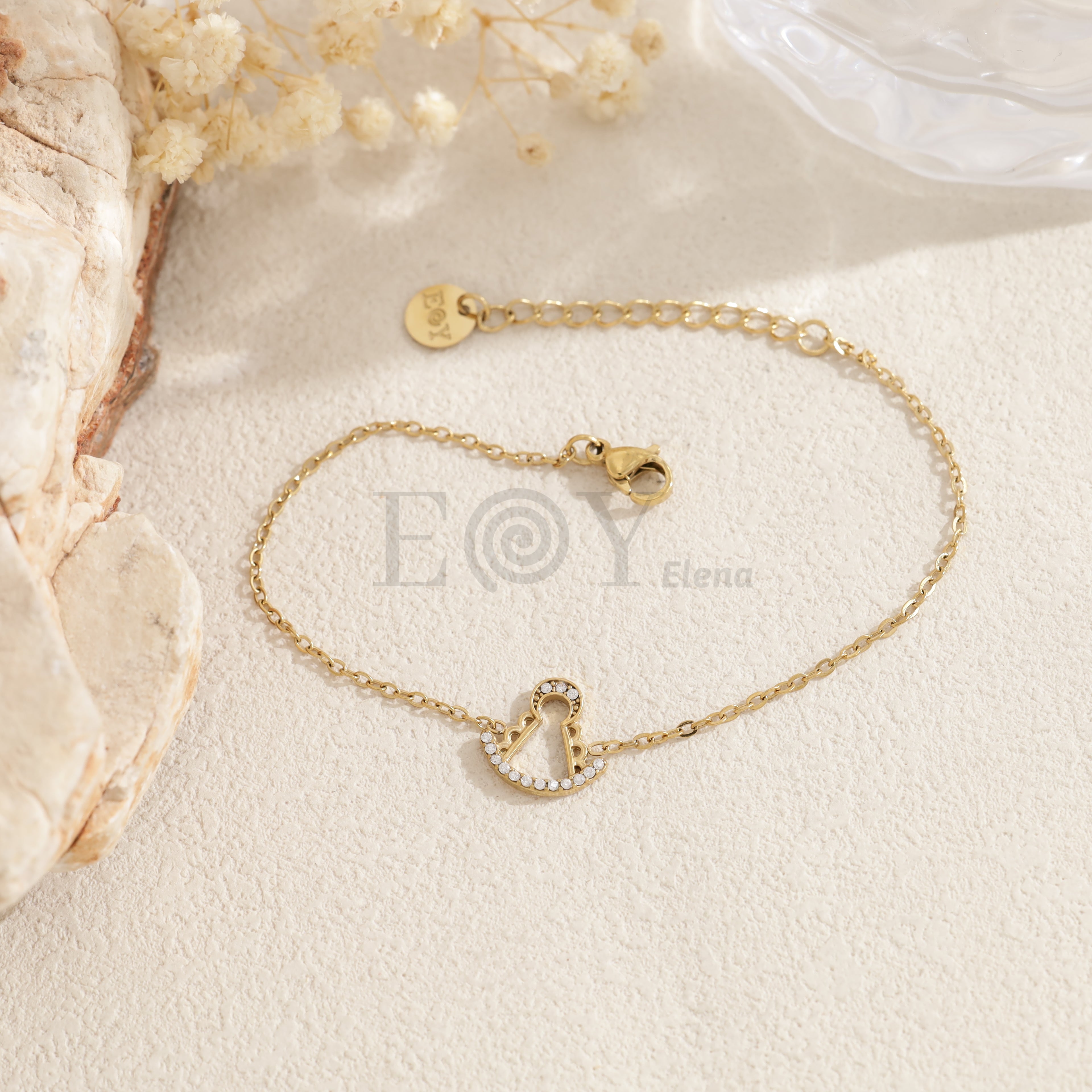 Pulsera Virgen del Pilar con circonitas