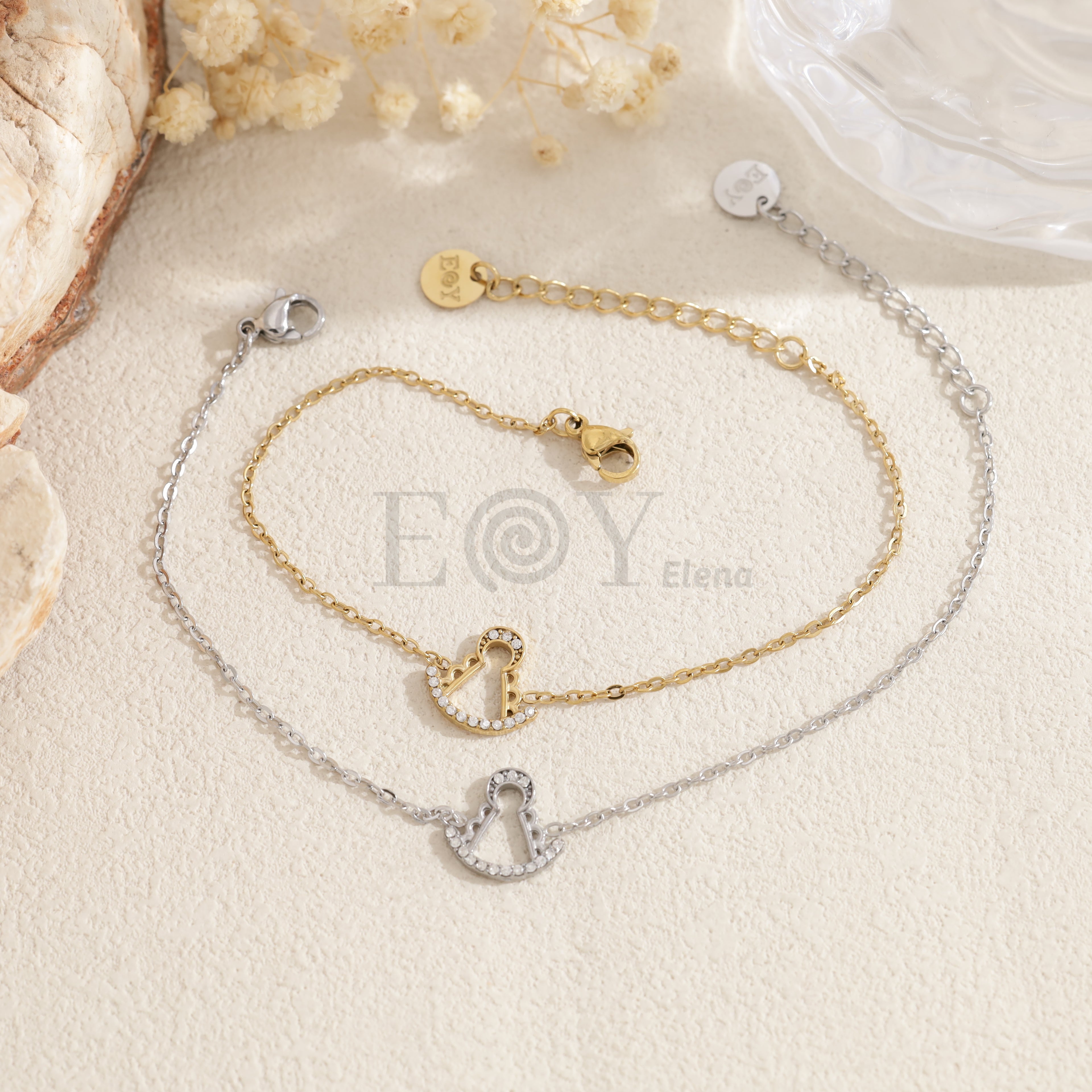 Pulsera Virgen del Pilar con circonitas