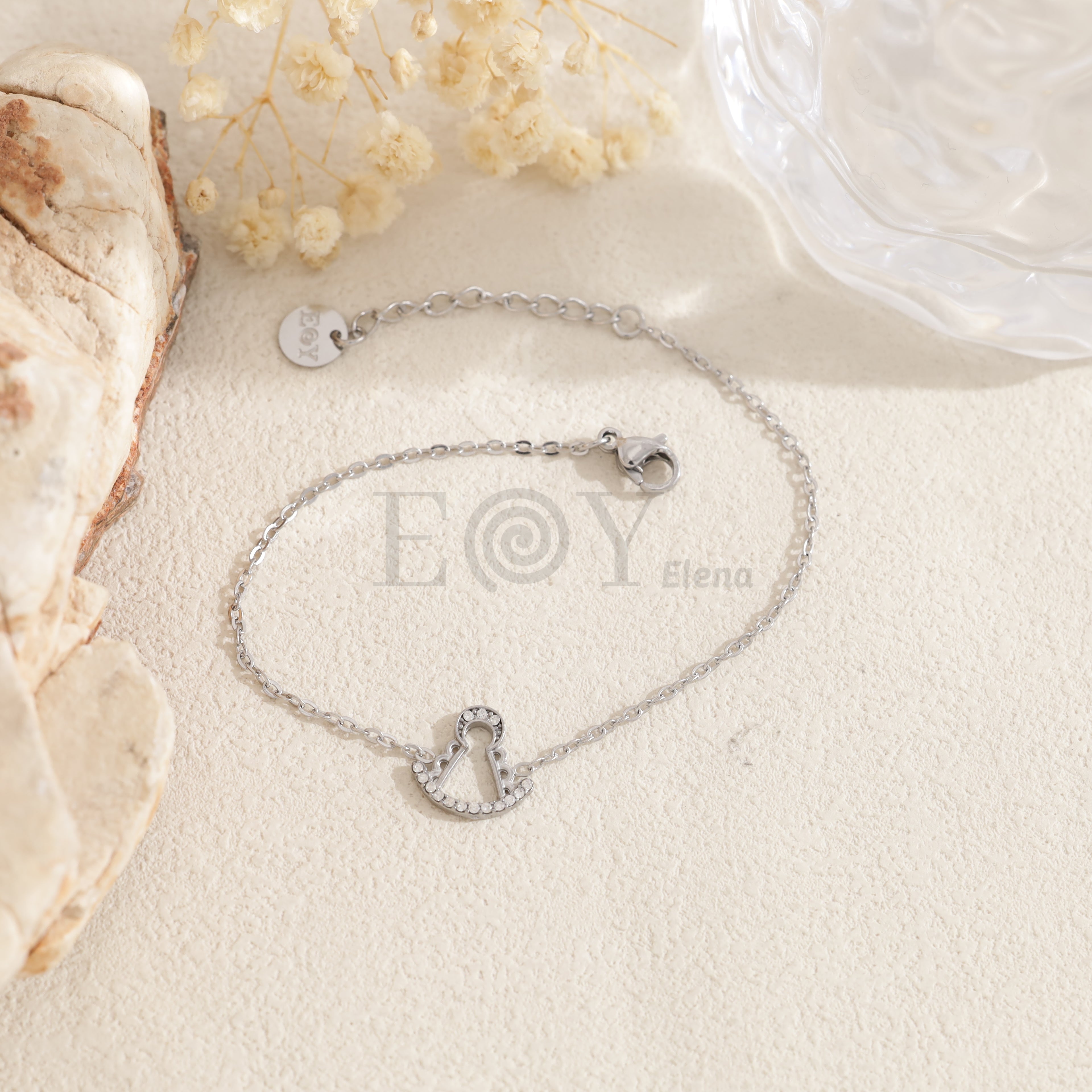 Pulsera Virgen del Pilar con circonitas
