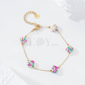 Pulseras conchas color
