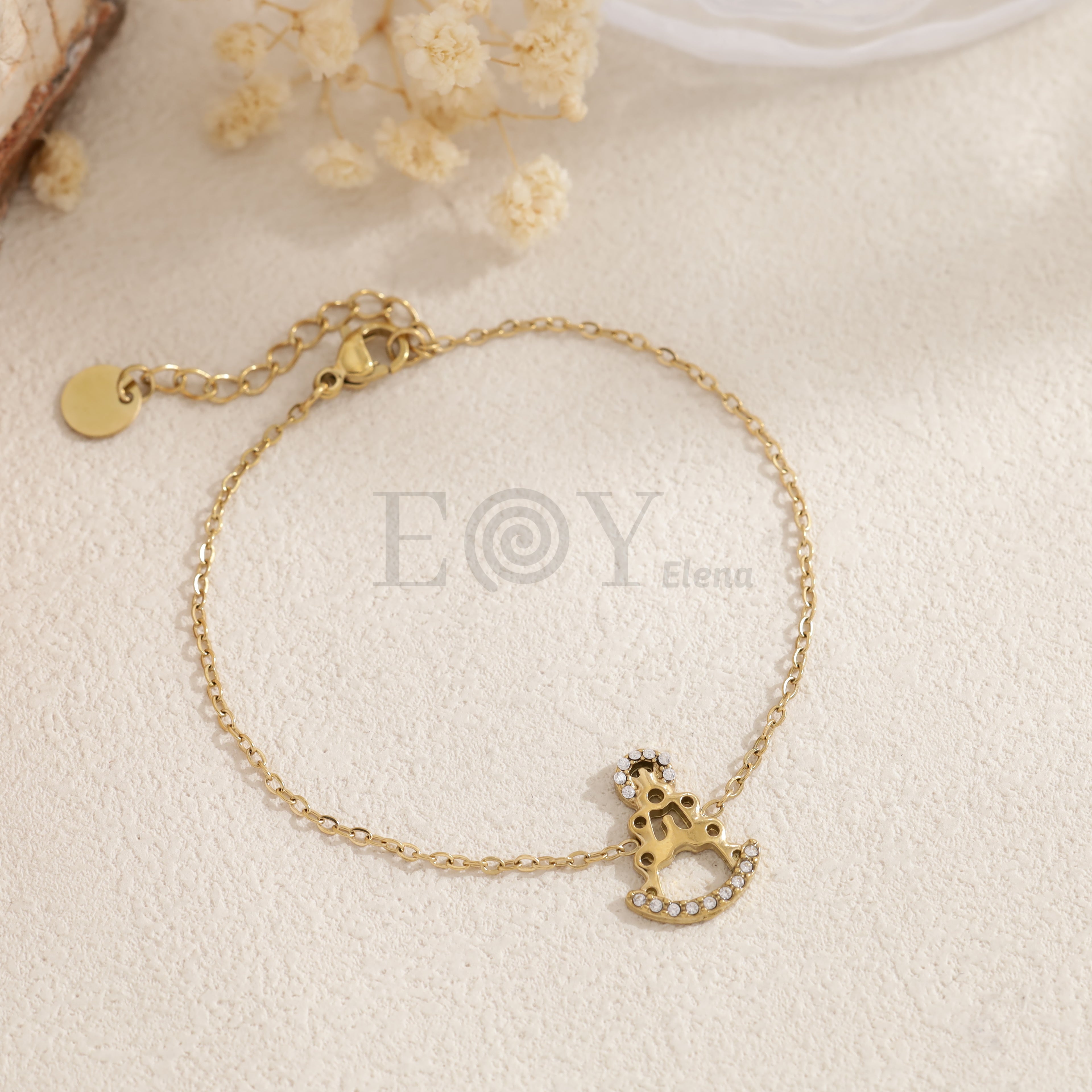 Pulsera Virgen del Pilar con cristales
