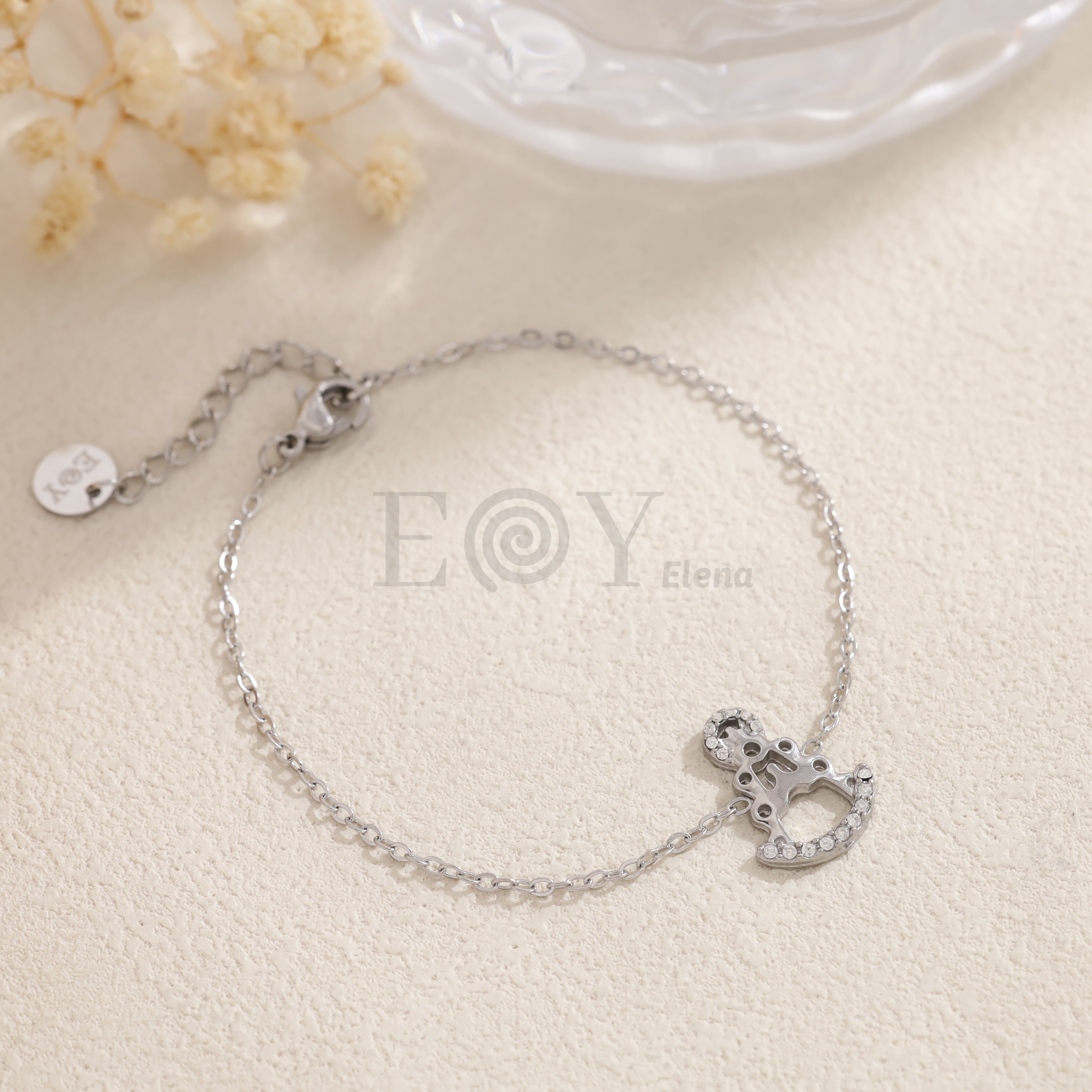 Pulsera Virgen del Pilar con cristales