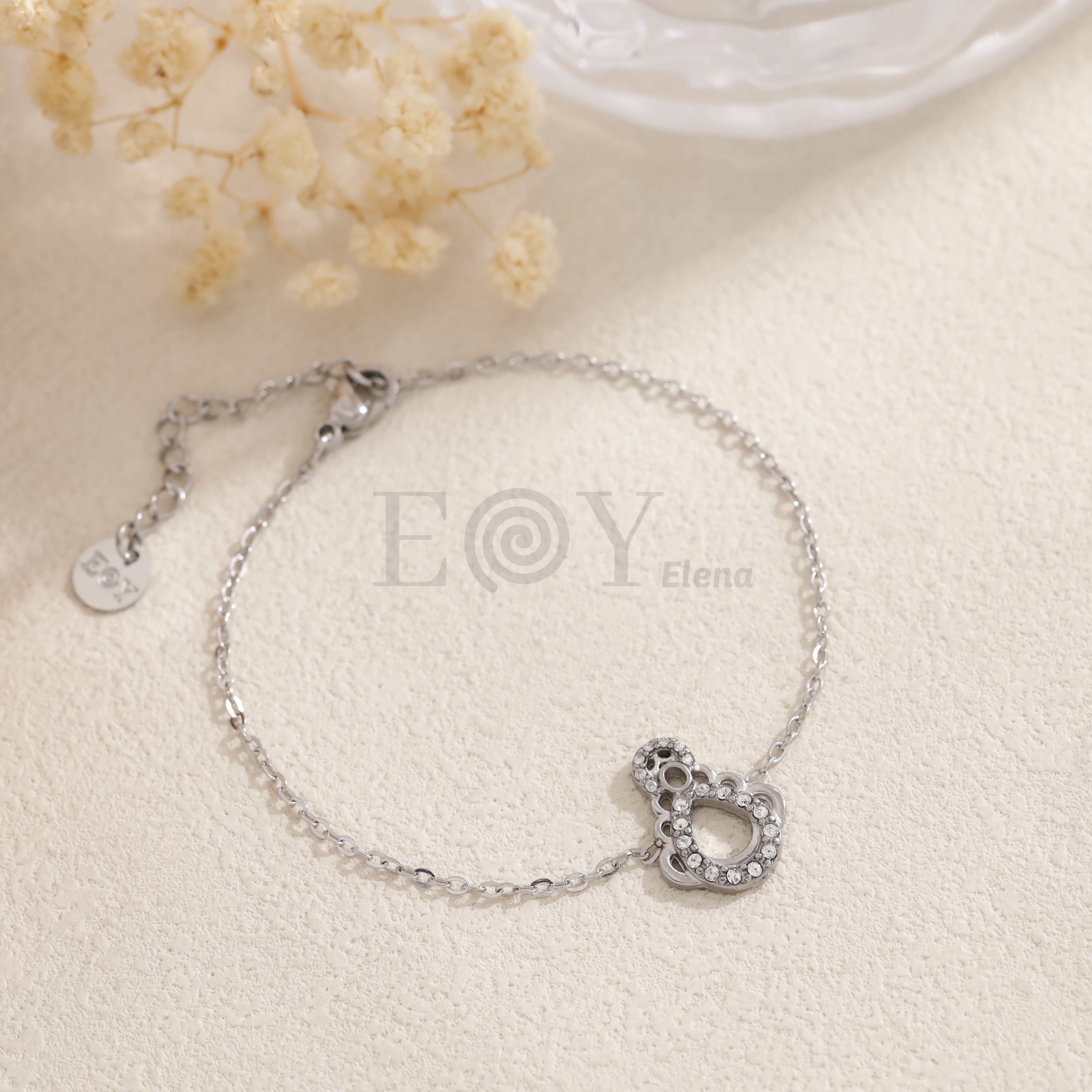 Pulsera Virgen del Pilar con cristales