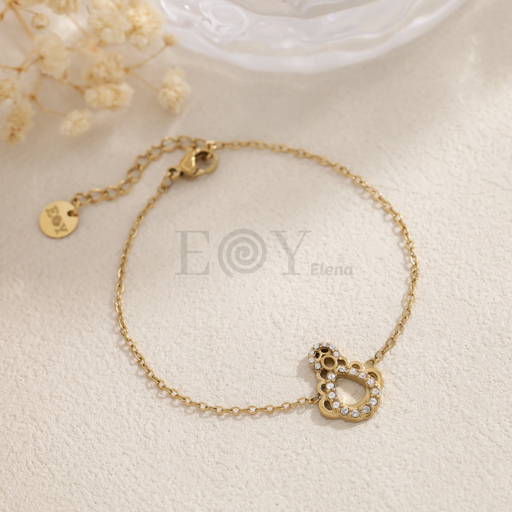 Pulsera Virgen del Pilar con cristales