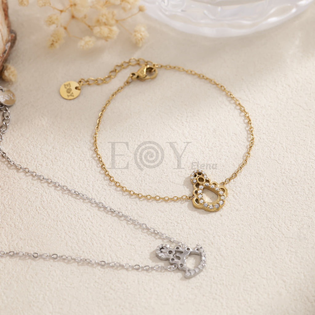 Pulsera Virgen del Pilar con cristales