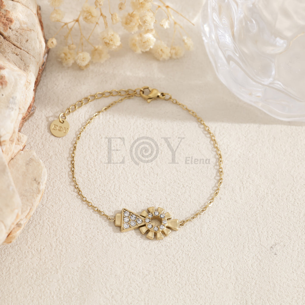 Pulsera Virgen del Pilar brillante