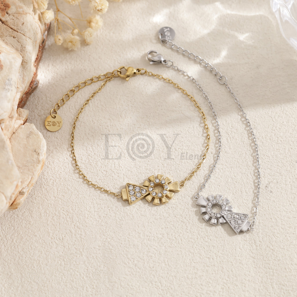 Pulsera Virgen del Pilar brillante