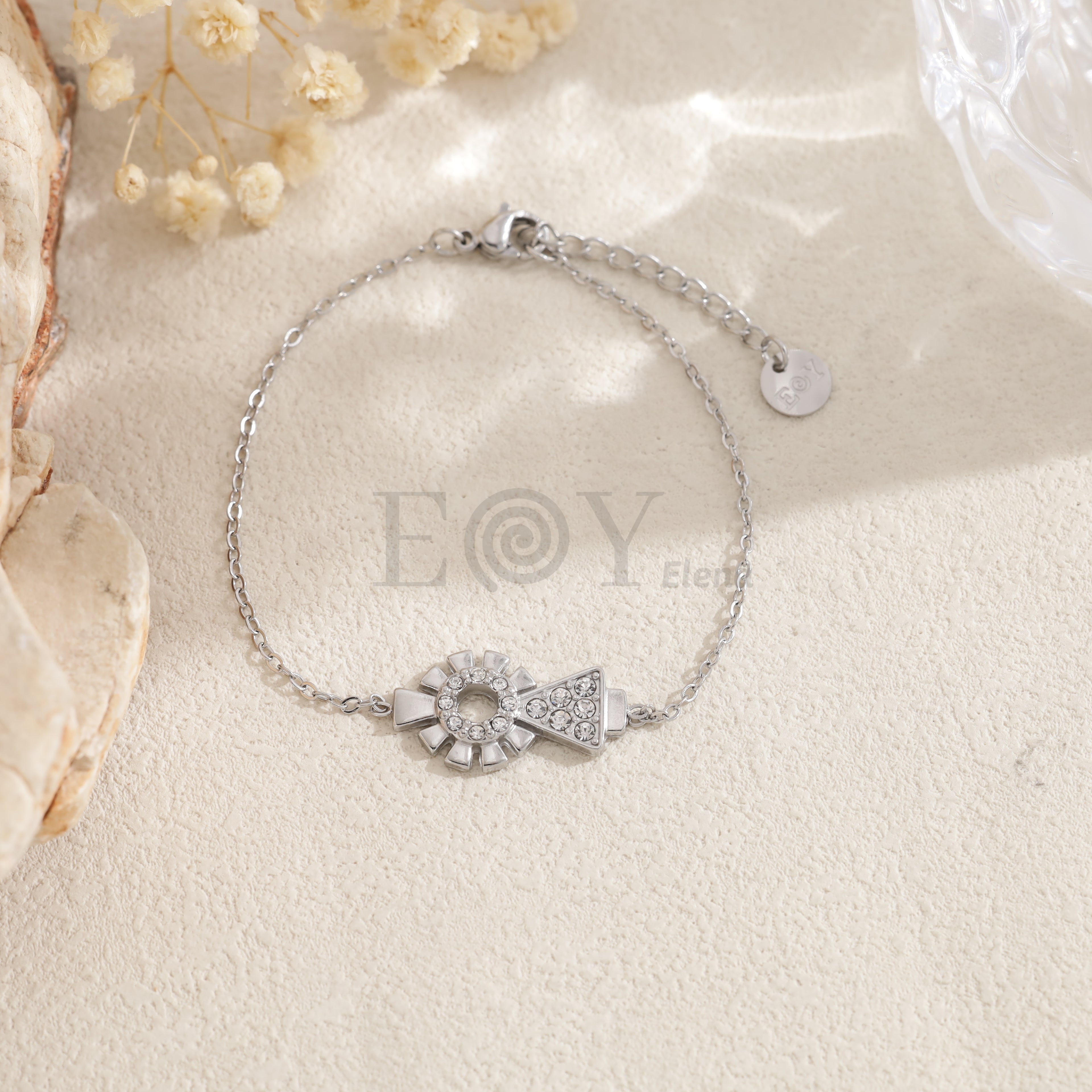 Pulsera Virgen del Pilar brillante