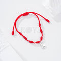 Pulsera siete nudos con Virgen del Rocío