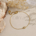 Pulsera cadena con detalle circonita central