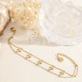 Pulsera con cruces circonitas acero