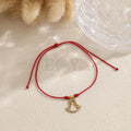 Pack 12 pulseras cuerda roja con Virgen del Rocío