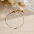 Pulsera con corazón acero