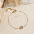 Pulsera árbol de la vida circonitas acero