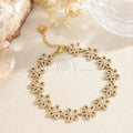 Pulsera flor circonitas
