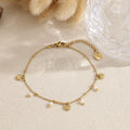 Pulsera corazón y perlas acero
