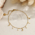 Pulsera de gotas con perlas de acero