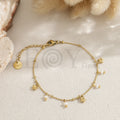 Pulsera de estrellas con perlas de acero