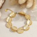 Pulsera de chapas grandes de acero