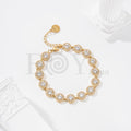 Pulsera de circonitas de acero