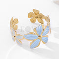 Brazalete flores azules