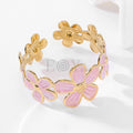 Brazalete con flores rosas