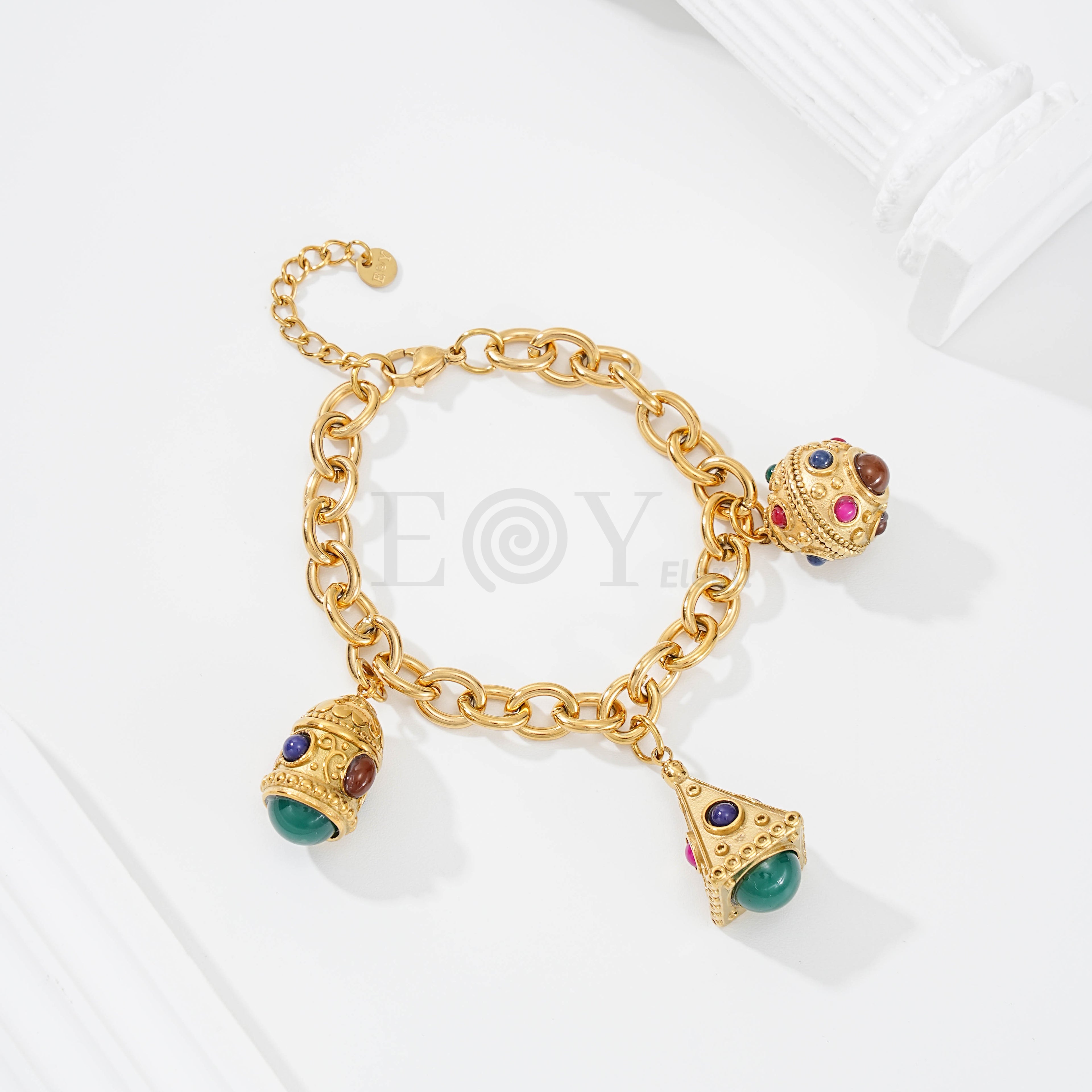 Pulseras charms piedras