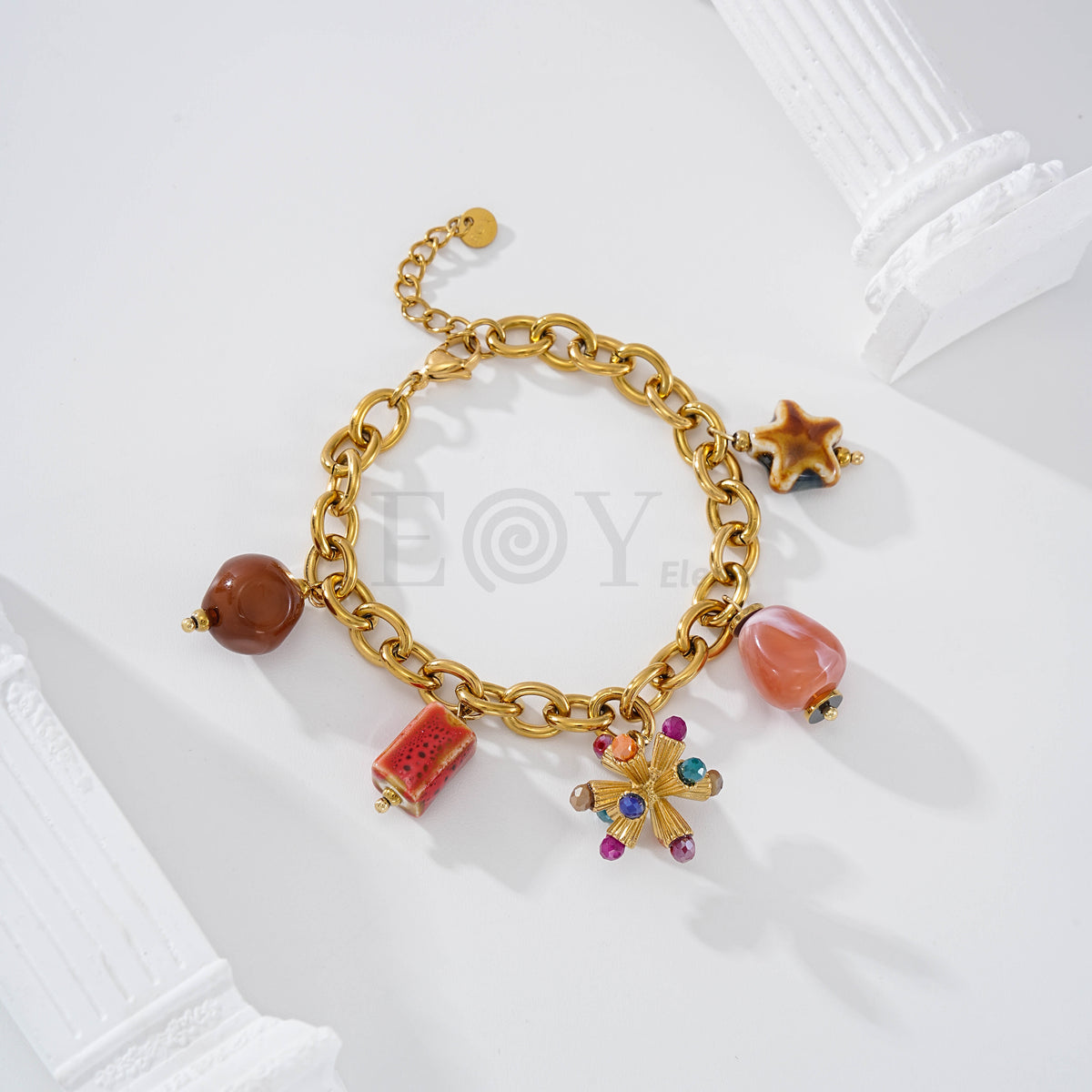 Pulsera cacharros o farolillos acero