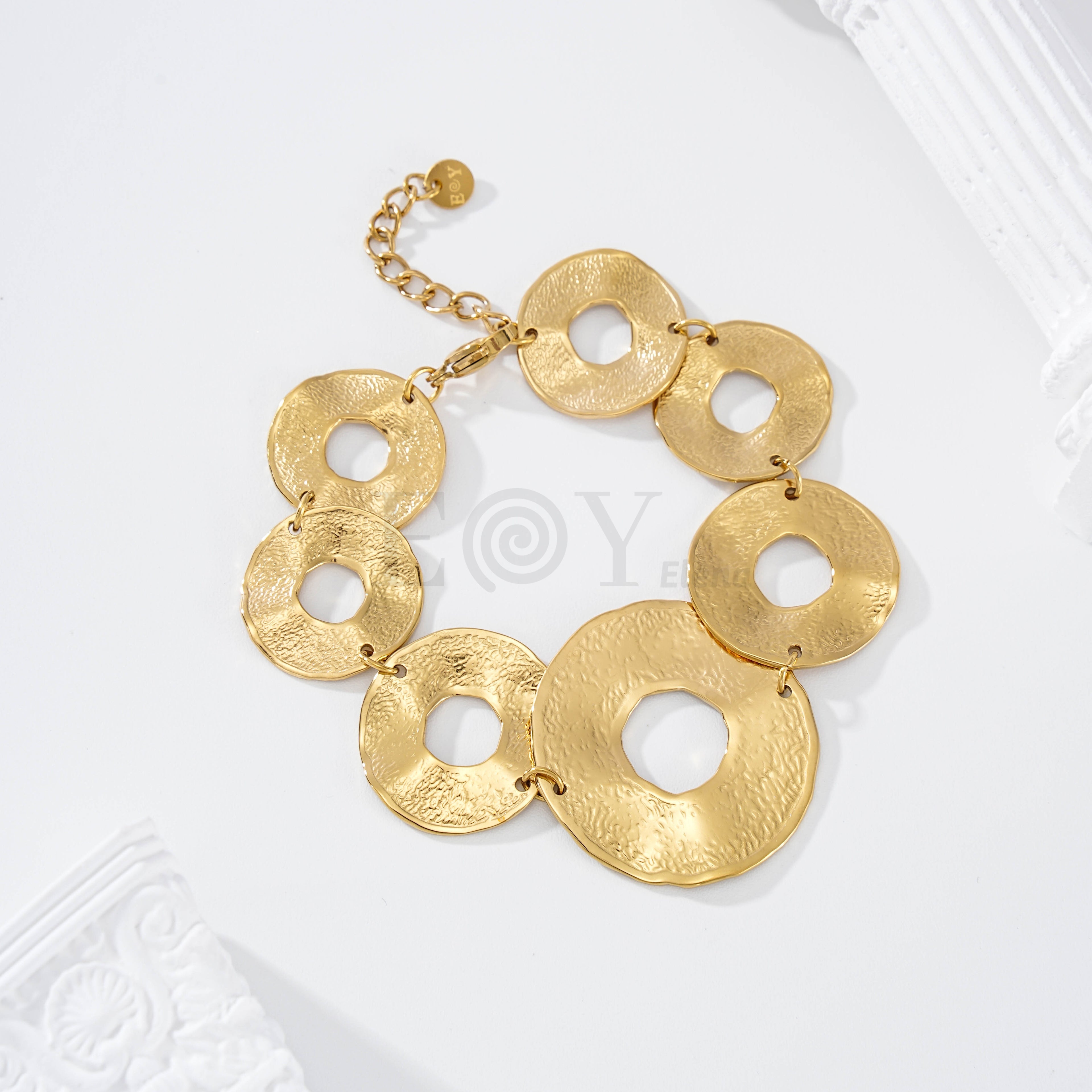 Pulsera discos texturas