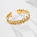 Brazalete con circonitas de acero
