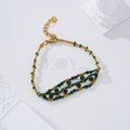 Pulsera con piedras color