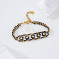 Pulsera piedras flores